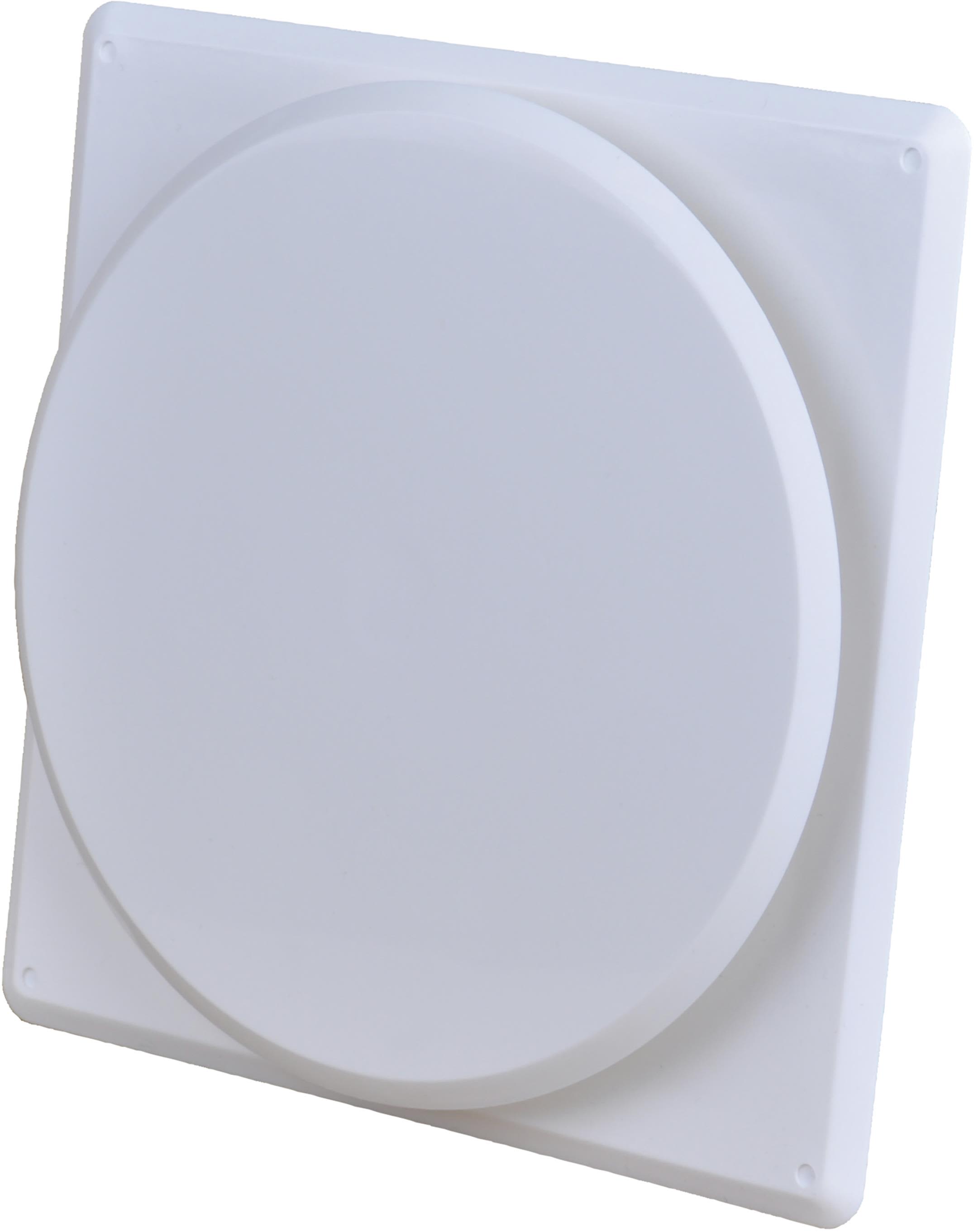 Flexit 02044 Tallerkenventil hvit, ramme og karm 153 x 153 mm