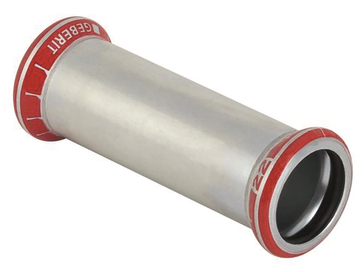 Geberit 1551011 Skjutmuff pressmuff, elförzinkad 15 x 15 mm