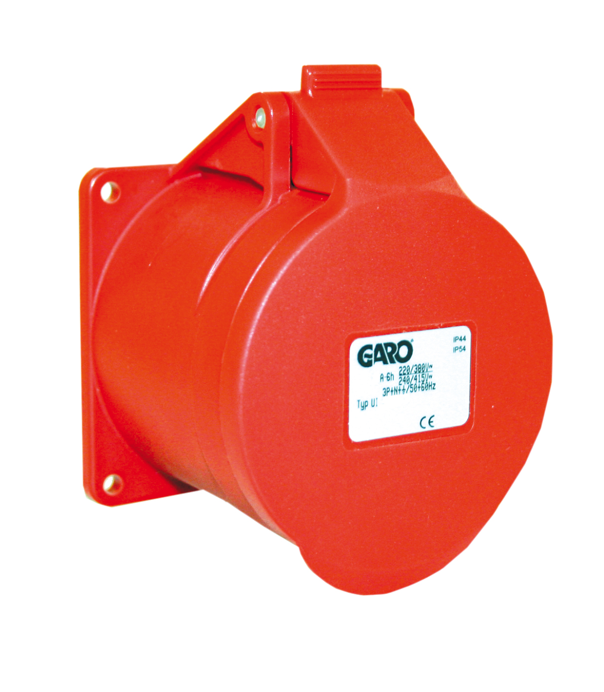 Garo Basic Uttag IP44 5-polig 16A 6h, röd