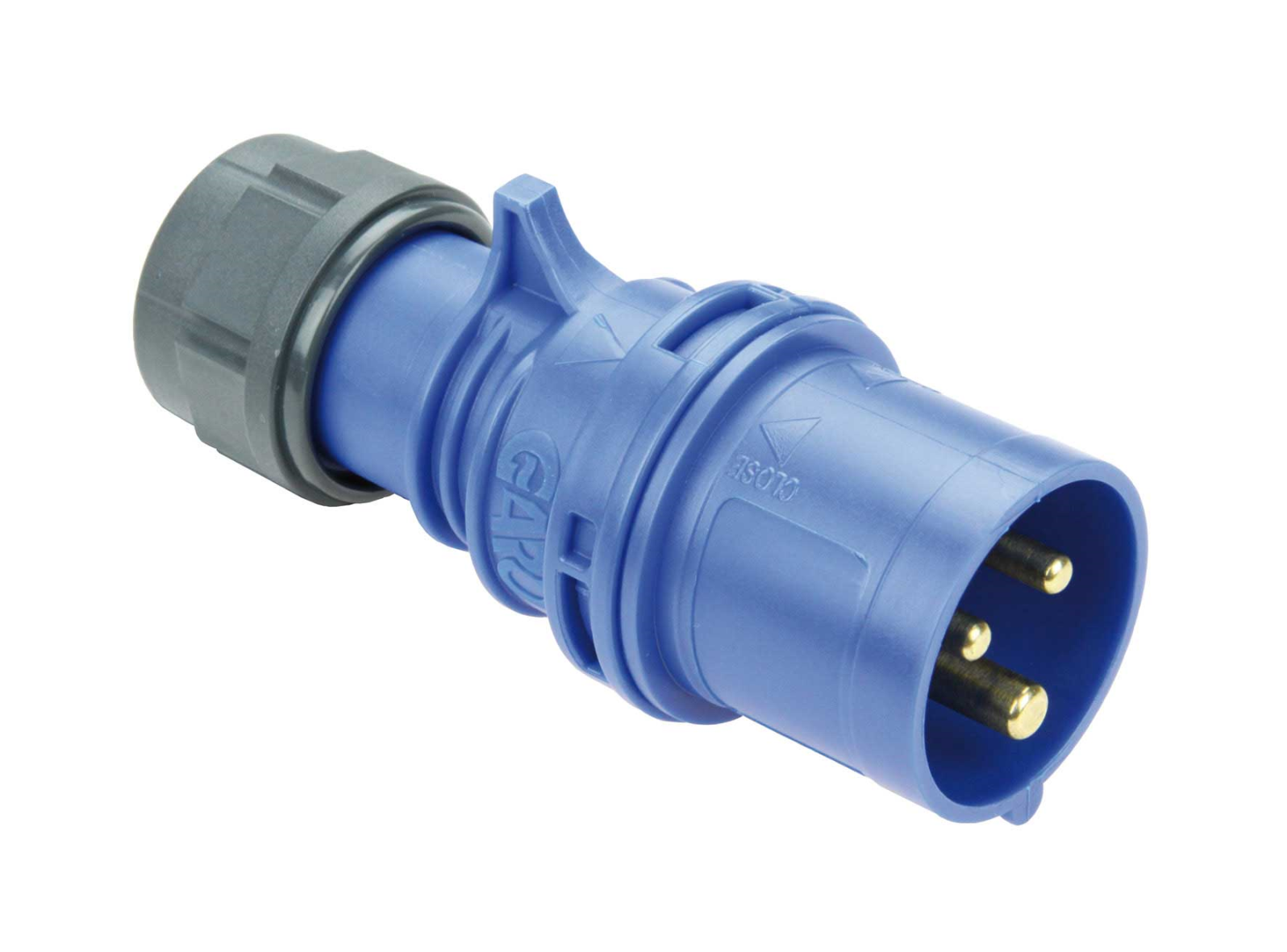 Garo Quick Stickpropp IP44 3-polig 16A 6h, blå