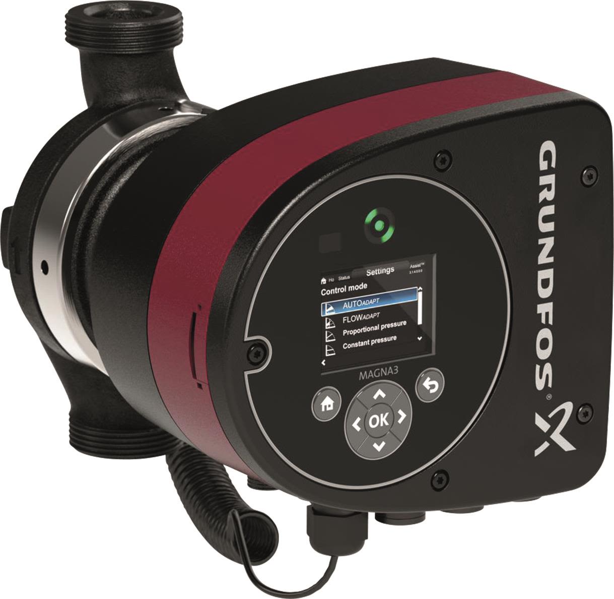 Grundfos MAGNA3 32-80 N 180 Tappvarmvattenpump 2 tum, DN 32, 144 W, 1.19 A