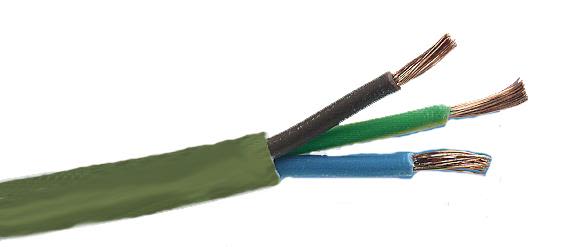 Gelia 40000375 Kabel SKK 3G0,75 mm², 100 m spole Gull bronse