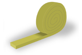 ROCKWOOL 243531 Brandremsa 1200 mm, stenull