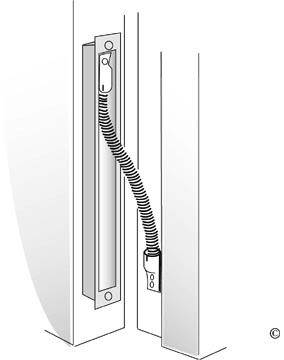 ASSA Abloy EA281 Karmoverføring 512 mm, blankkrom