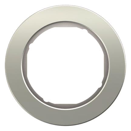 Hager 10112084 Täckram 1-fack Aluminium/svart