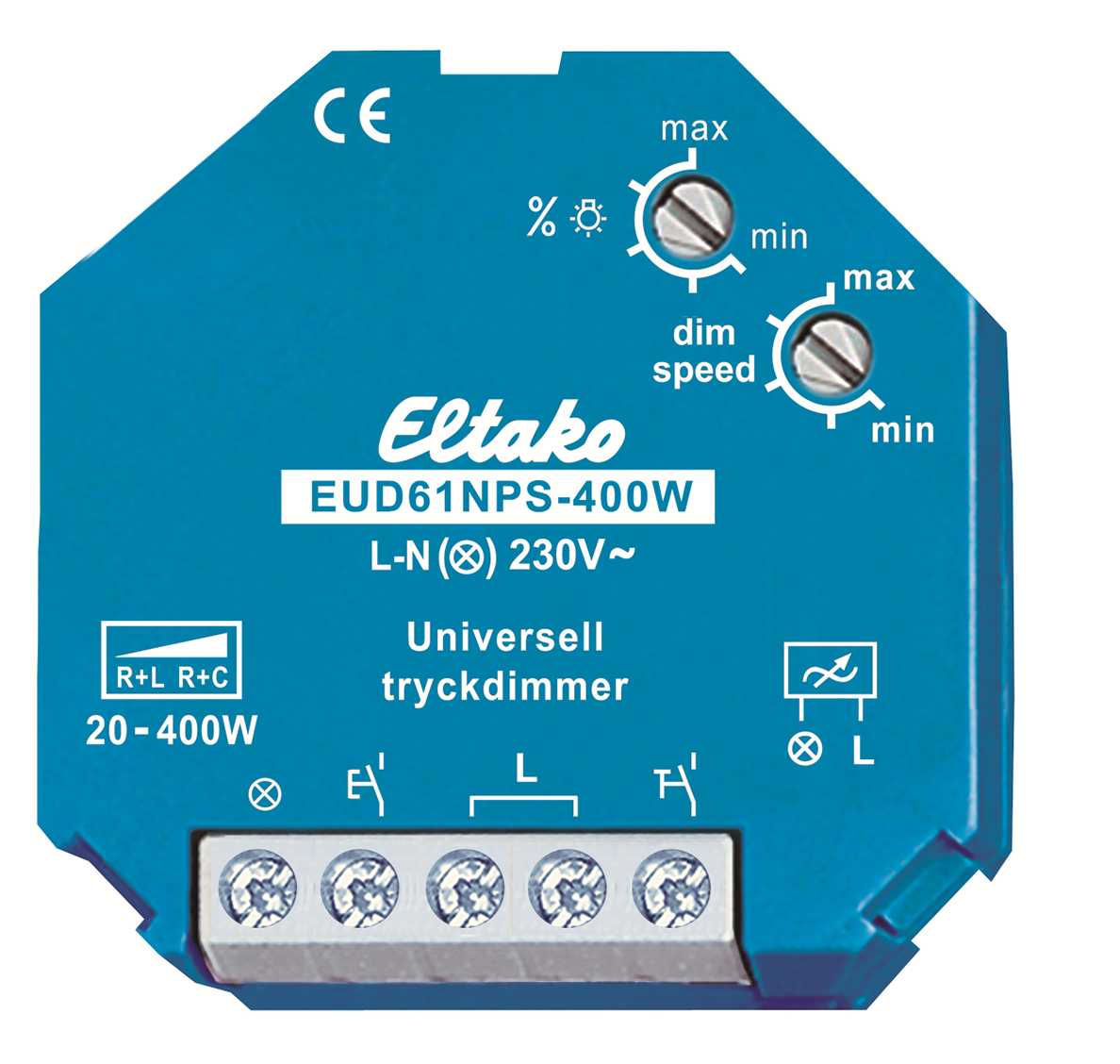 Eltako 61100831 Dosdimmer UNI, 20-400W