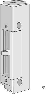 ASSA Solid 14 Elslutbleck 24 V, vridfall i stål Rättvänd