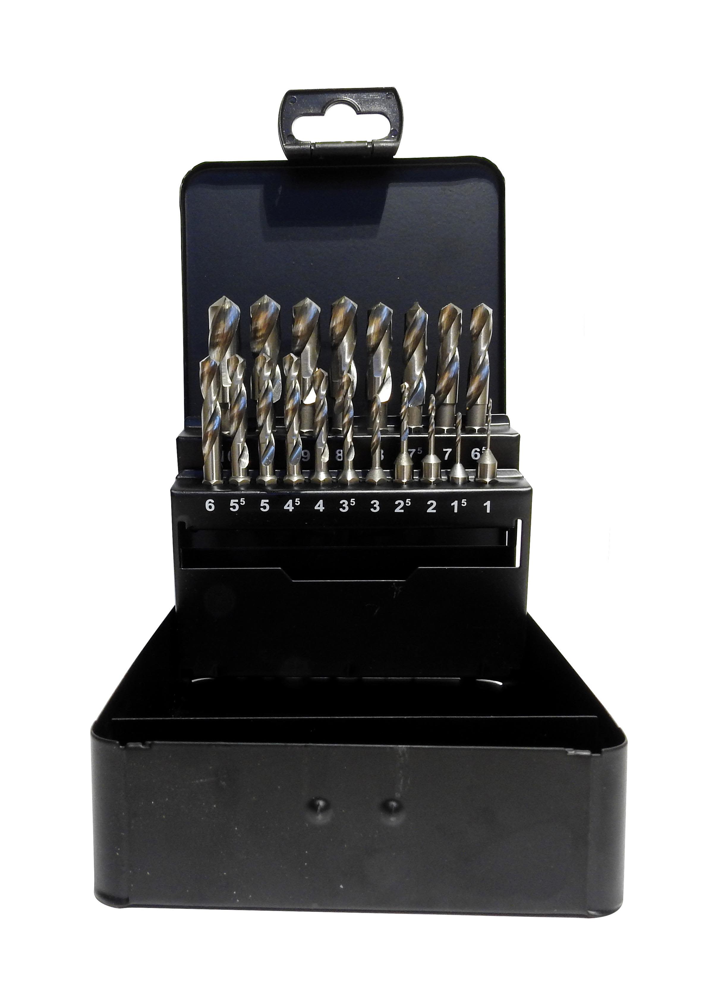 Ironside HC-061 Borrsats 19 delar, HSS, 1/4