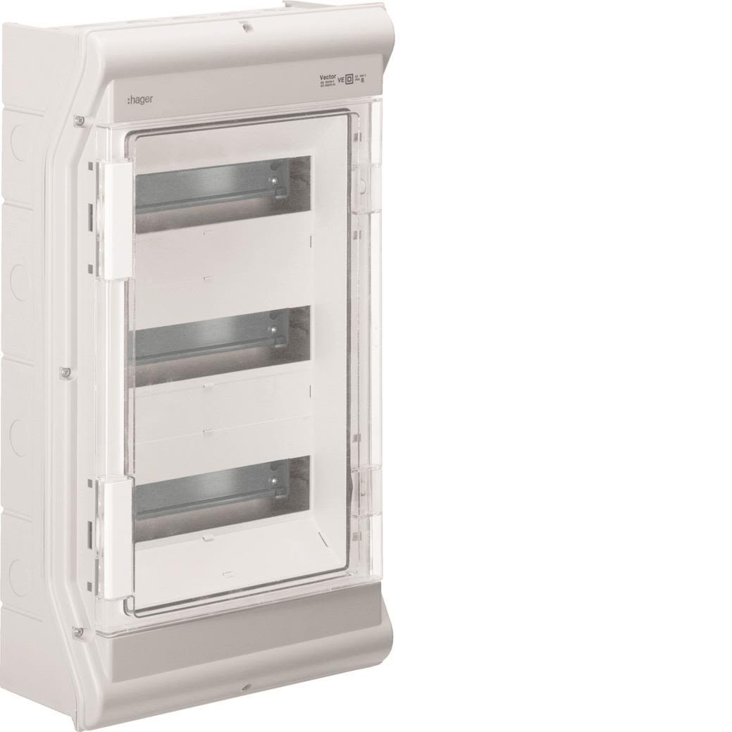 Hager VE312PN Kapsling utomhus, IP65 3 x 12 moduler
