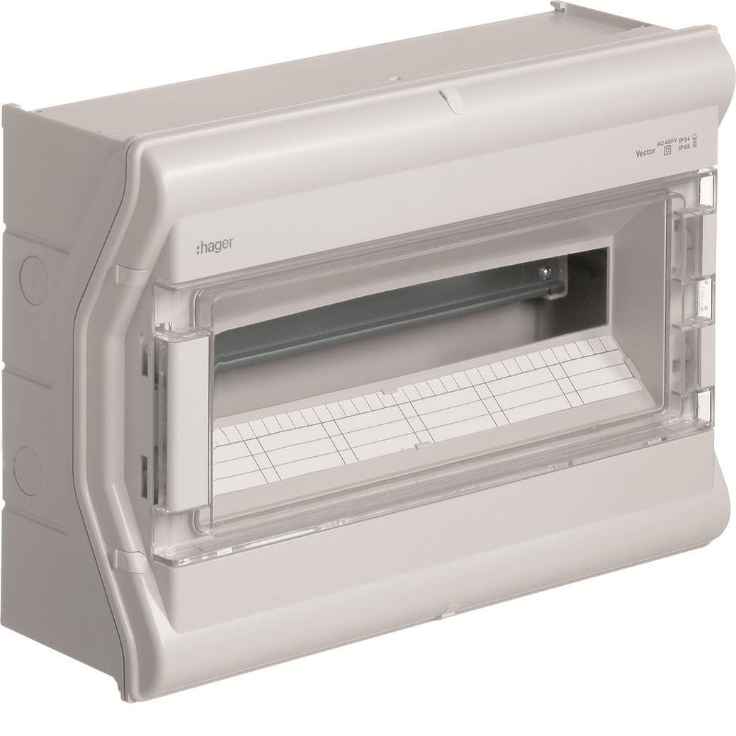 Hager VE118PN Kapsling utomhus, IP65 1 x 18 moduler