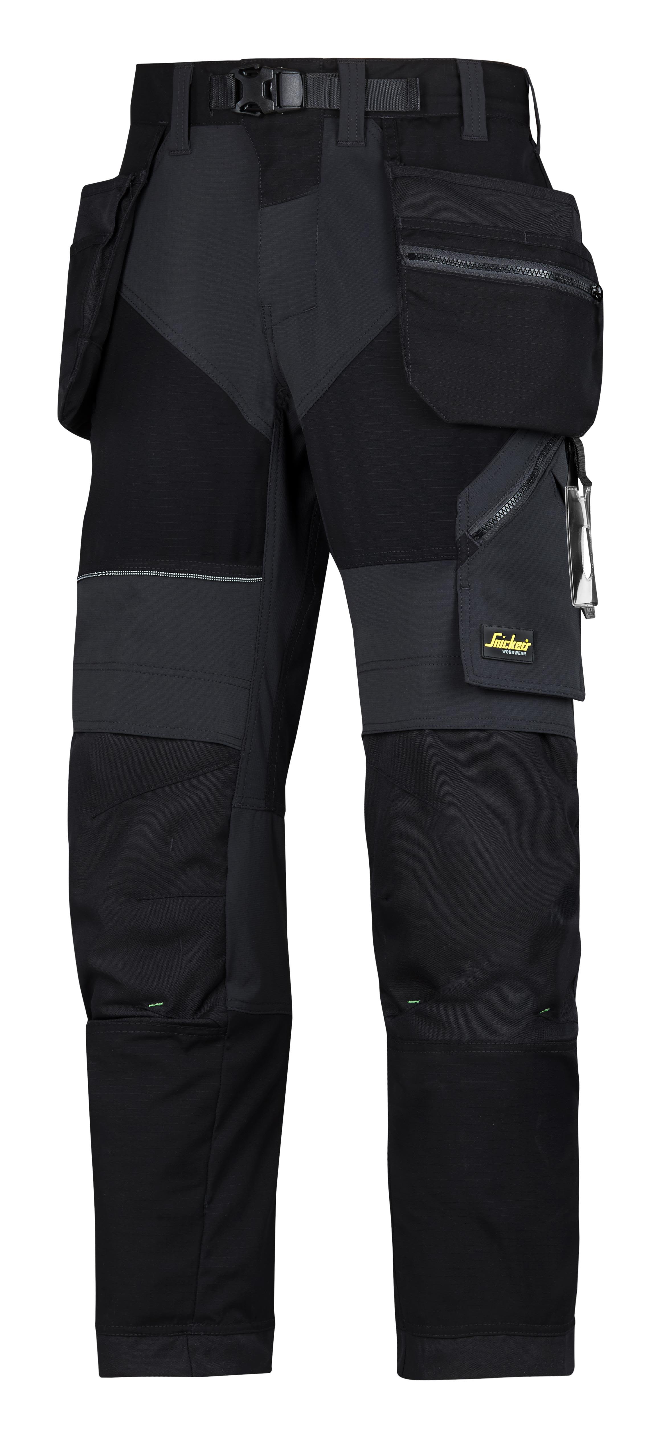 Snickers Workwear 6902 FlexiWork Håndværkerbukser Sort