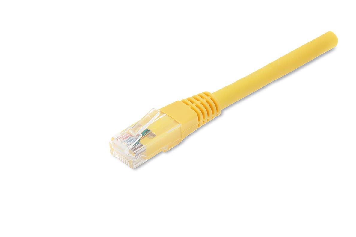 Eurolan 21D-U6-01YLX Patchkabel 2 x RJ45 UTP, krysset, gul 1 m