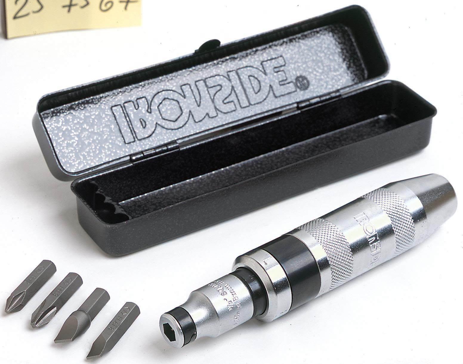 Ironside 120600 Slagskrutrekkersett med 4 bits, i metallboks