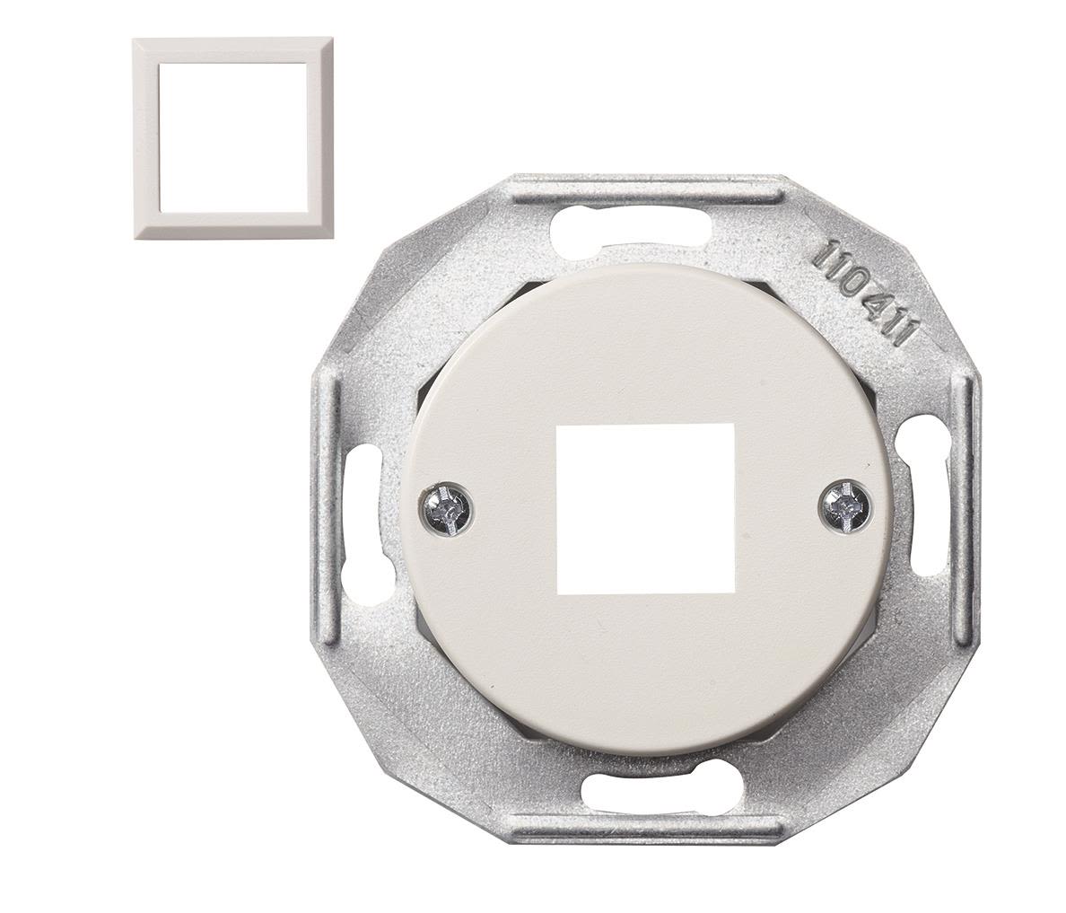 Schneider Electric Actassi Centrumplatta vit, utan ram 1x8 poler