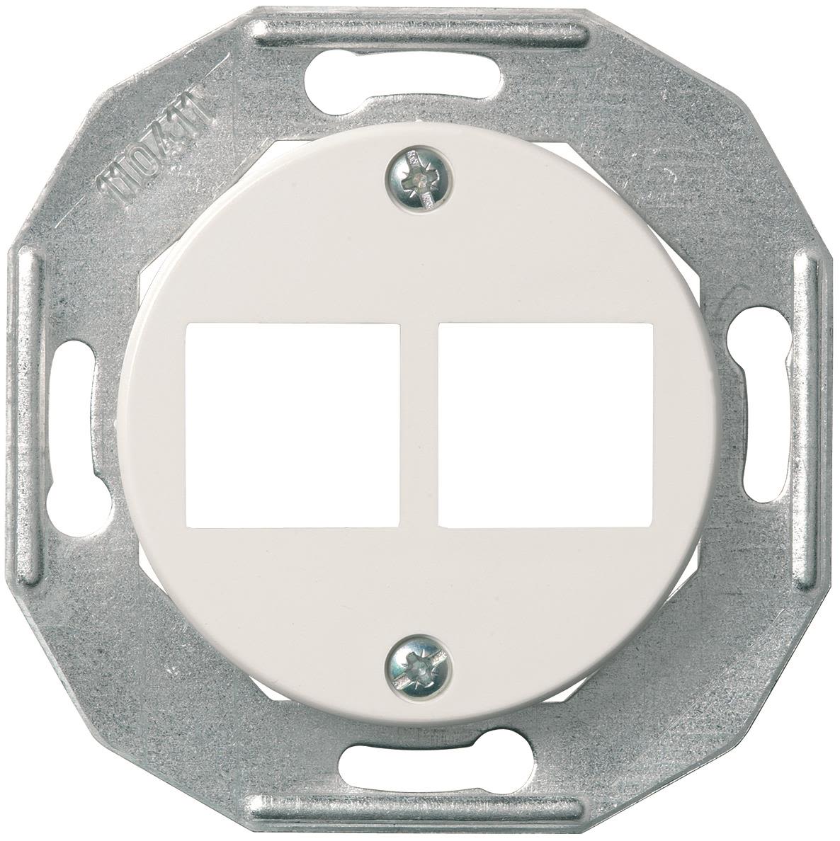 Schneider Electric Actassi Centrumplatta vit, utan ram 2x8 poler