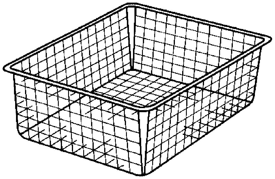 Elfa 135210 Trådback utdragbar, vit 327x527x185 mm