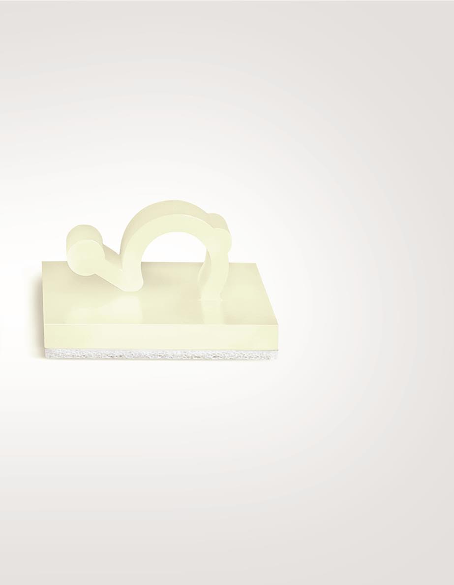 Hellermann Tyton 151-13019 Clips sluten, polyamid, 100-pack 6 mm