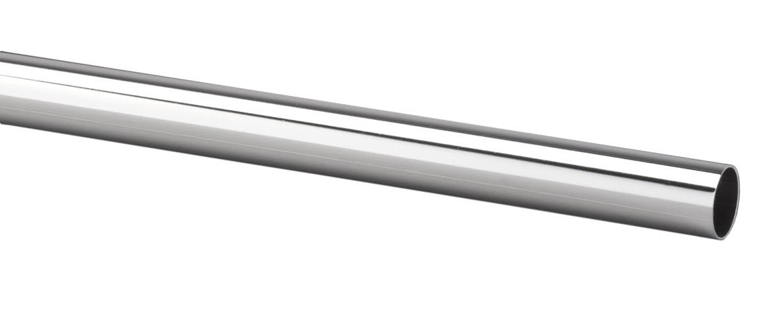 Habo 18663 Klädstångsrör 25 x 5000 mm Blankkrom
