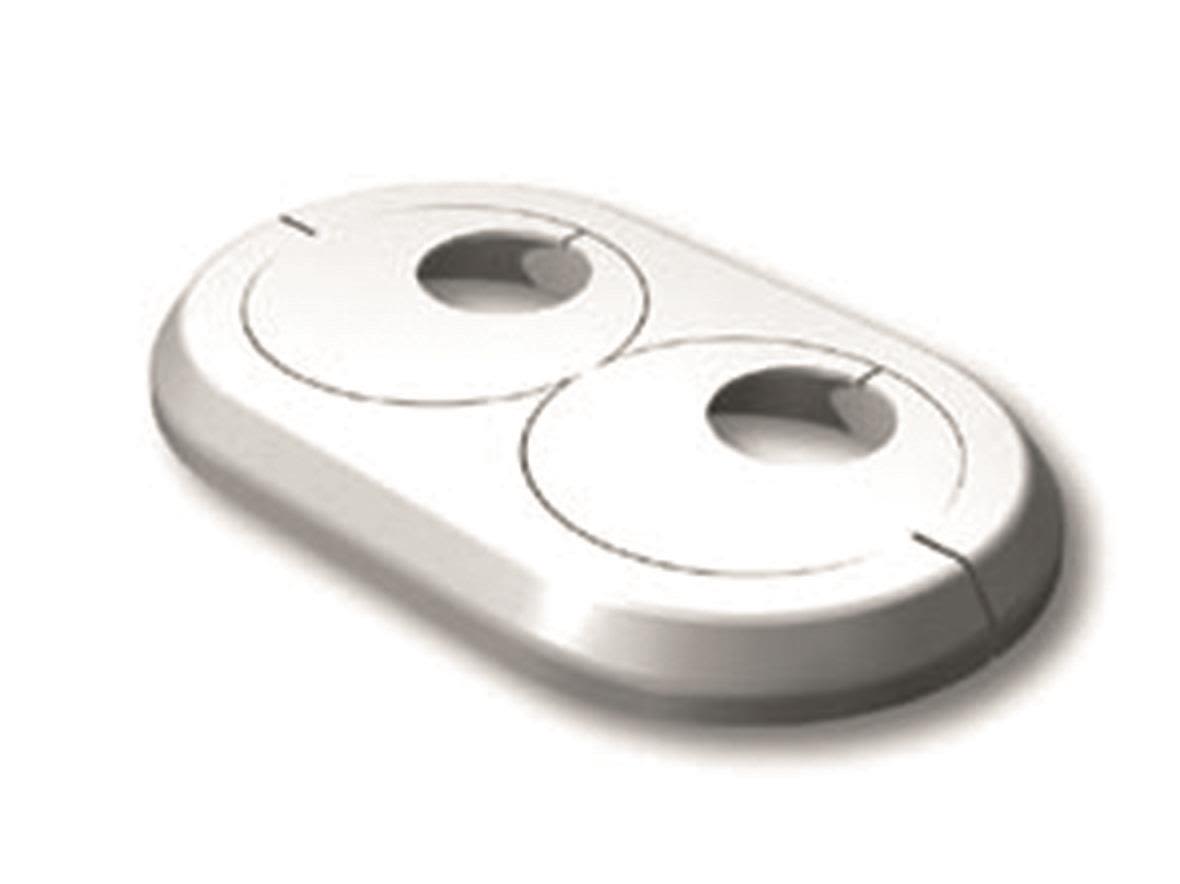 LK Systems 1872392 Täckbricka dubbel, vit