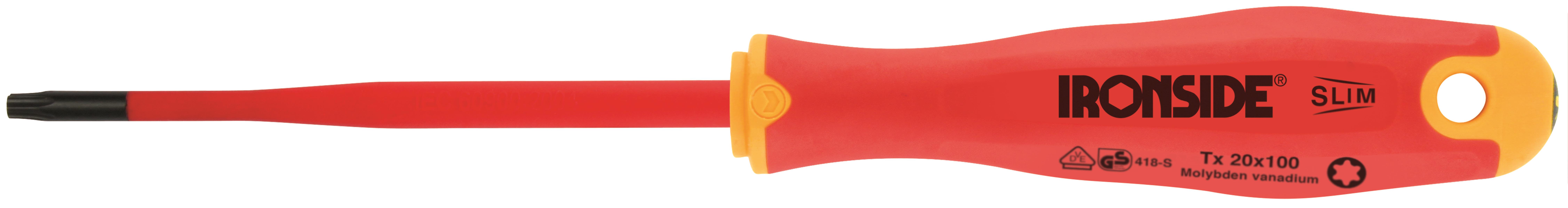 Ironside 100640 Isolert skrutrekker TX, 1000V TX25 x 125 mm