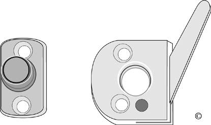 ASSA Fix 80 Koppelhake 25 x 27 mm