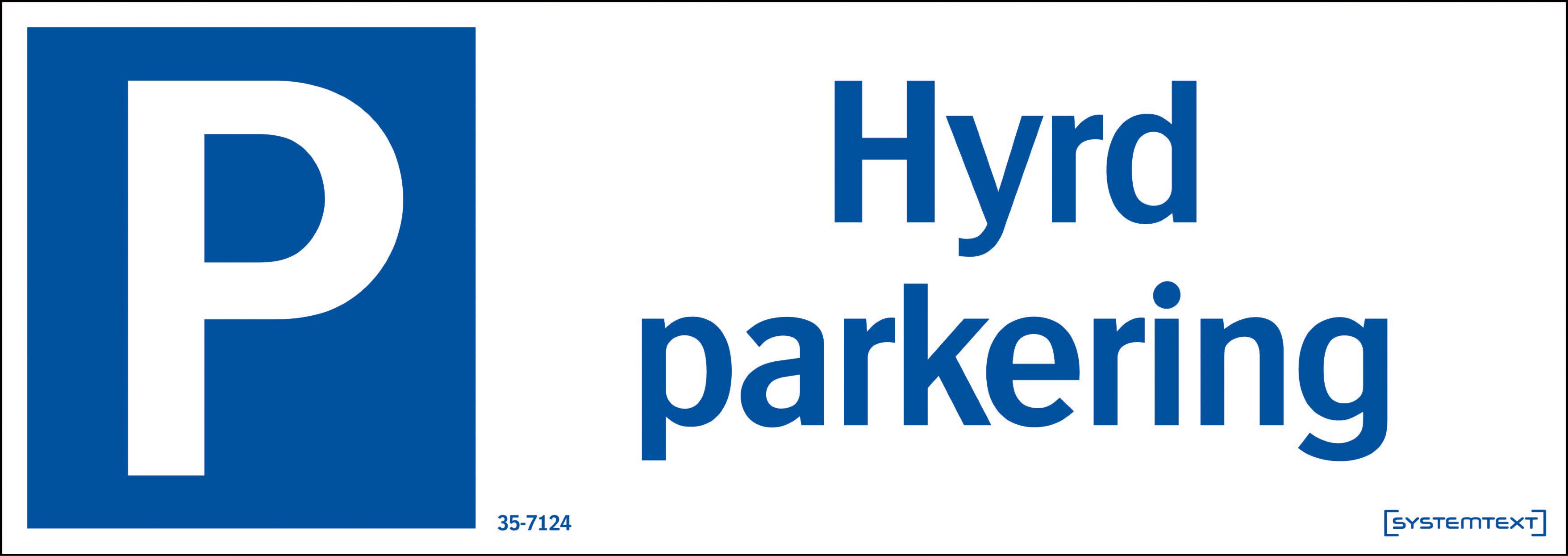Systemtext 357124 Skylt 297 x 105 mm