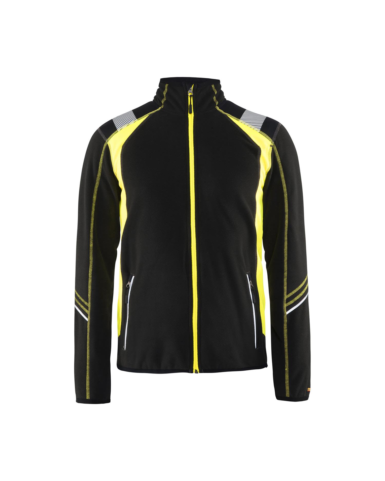 Blåkläder 499310109933XL Fleecejakke svart/varselgul Str. XL