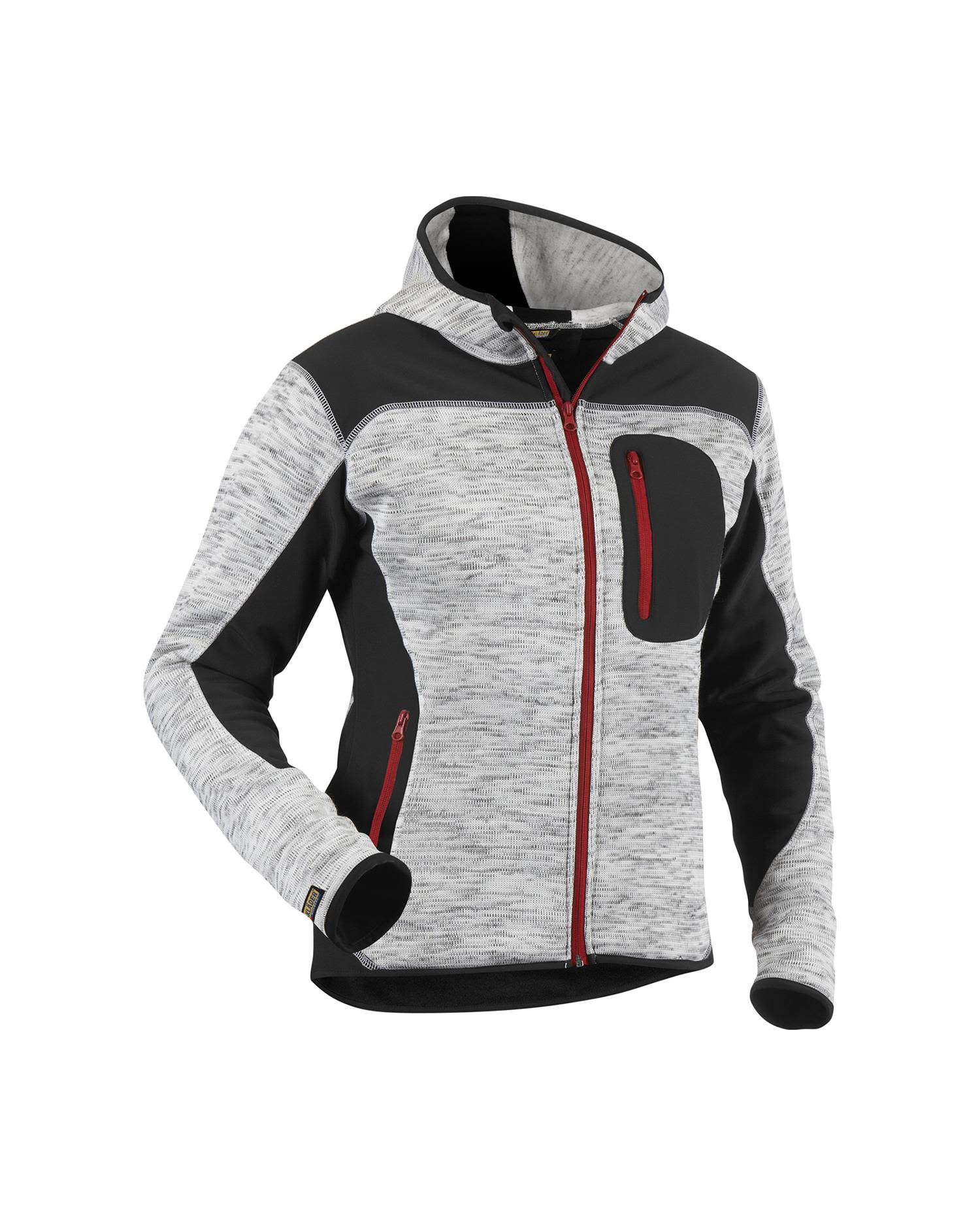 Blåkläder 493121179099L Jakke dame, gråmelert/svart, strikket Str. L