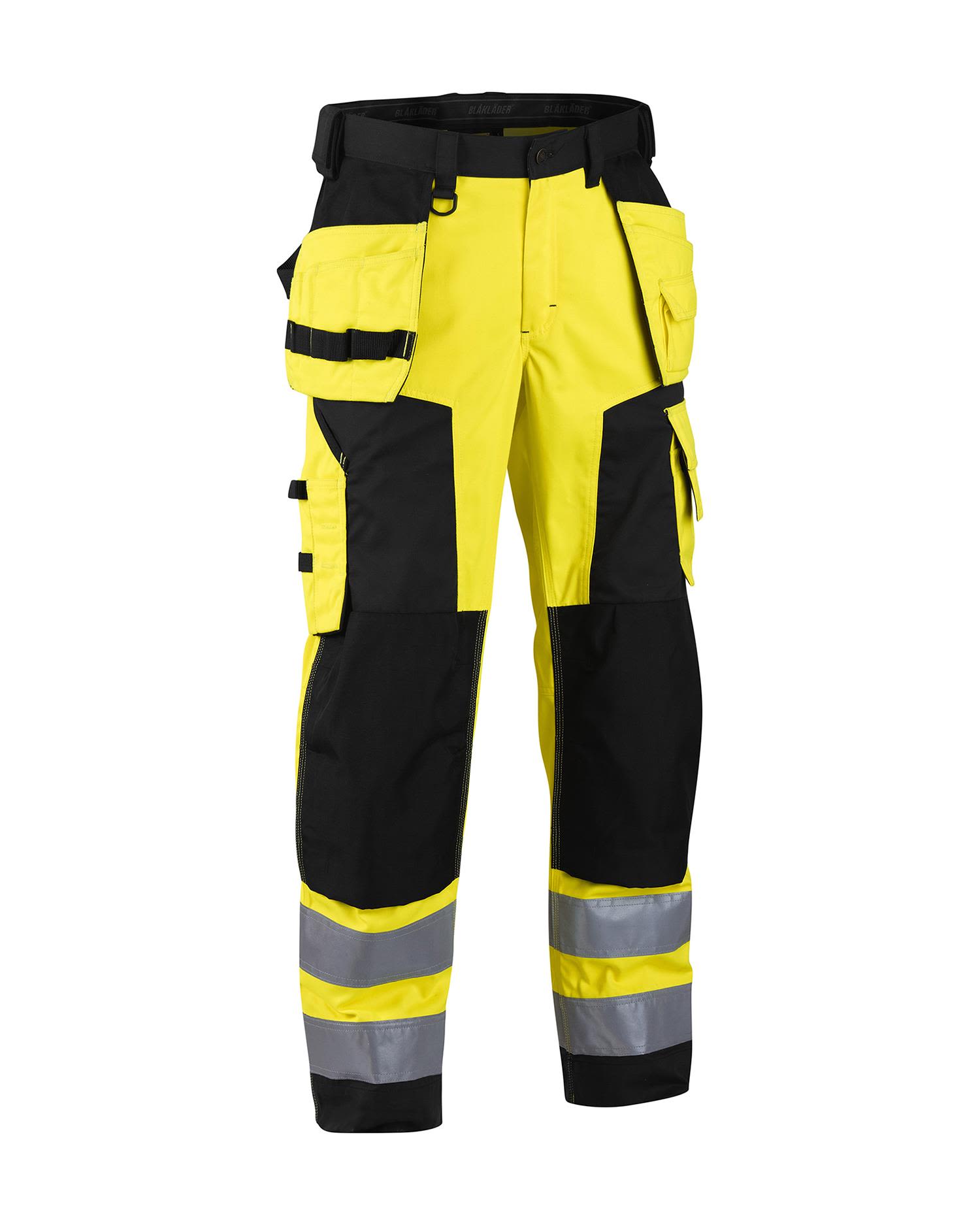 Blåkläder 156818113399D96 Synlighetsbukse varselgul/svart, håndverk Str. D96