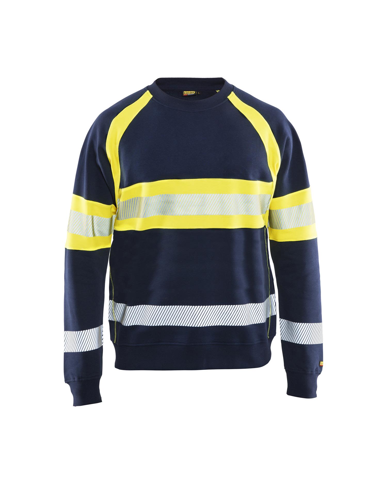 High vis sweatshirt Svart/Høy