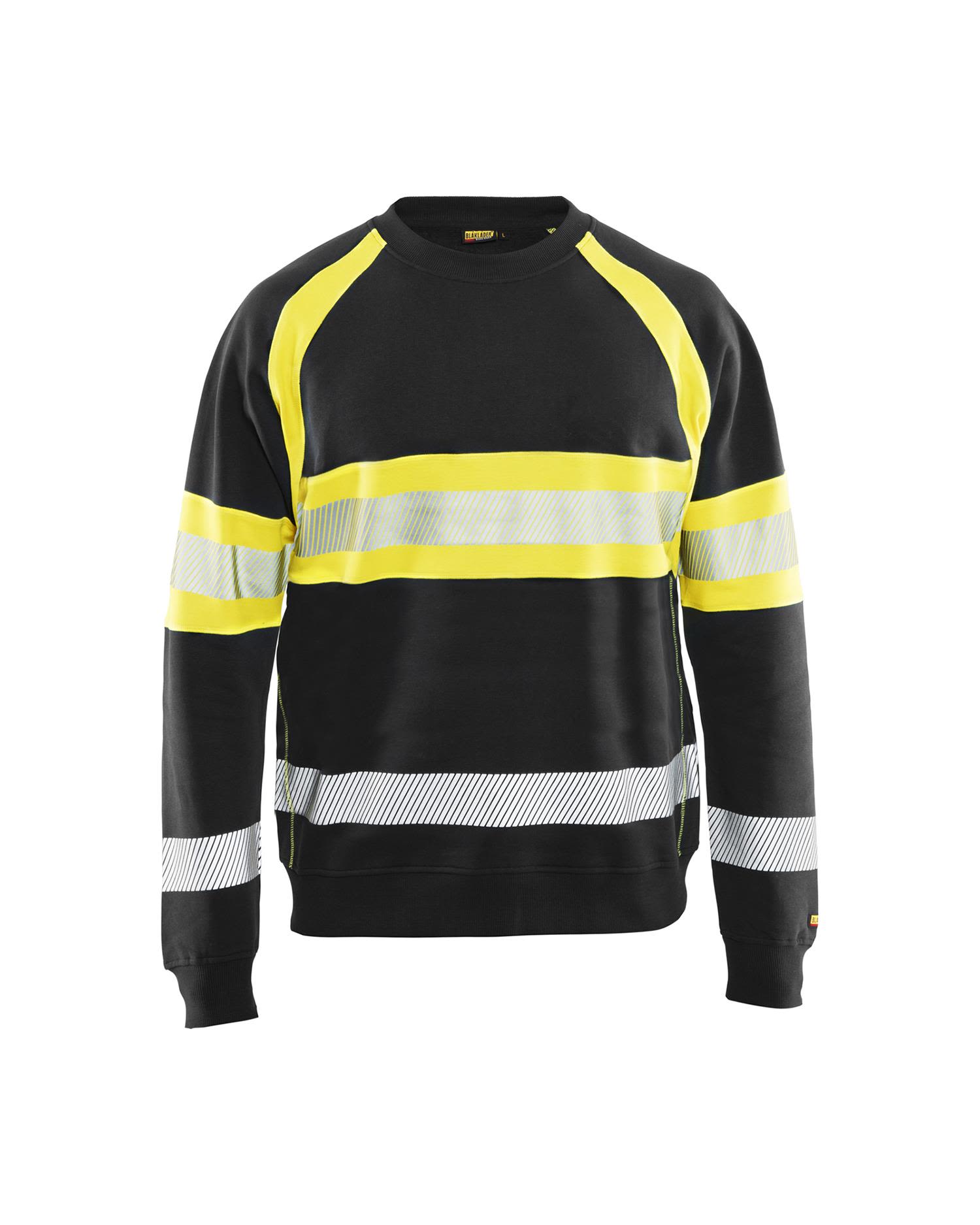 High vis sweatshirt Svart/Høy