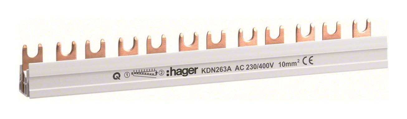 Hager KDN463B Fasskena 4-polig, 10 kV, 57 moduler