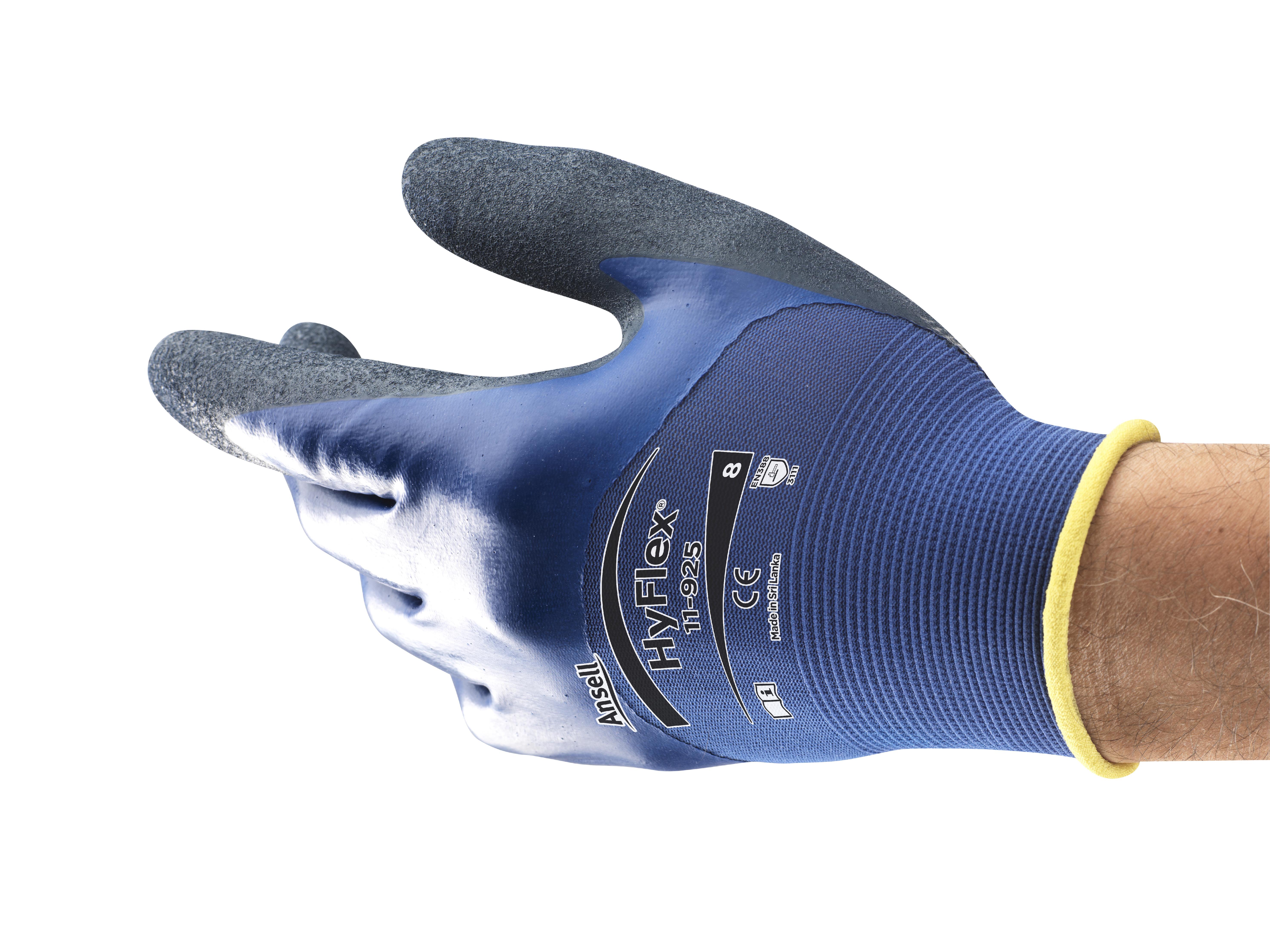Ansell HyFlex 11-925 Montagehandske ofodrad, spandex/nylon 9