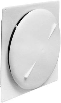 Habo 285 Tallerkenventil firkant, plast 150 mm