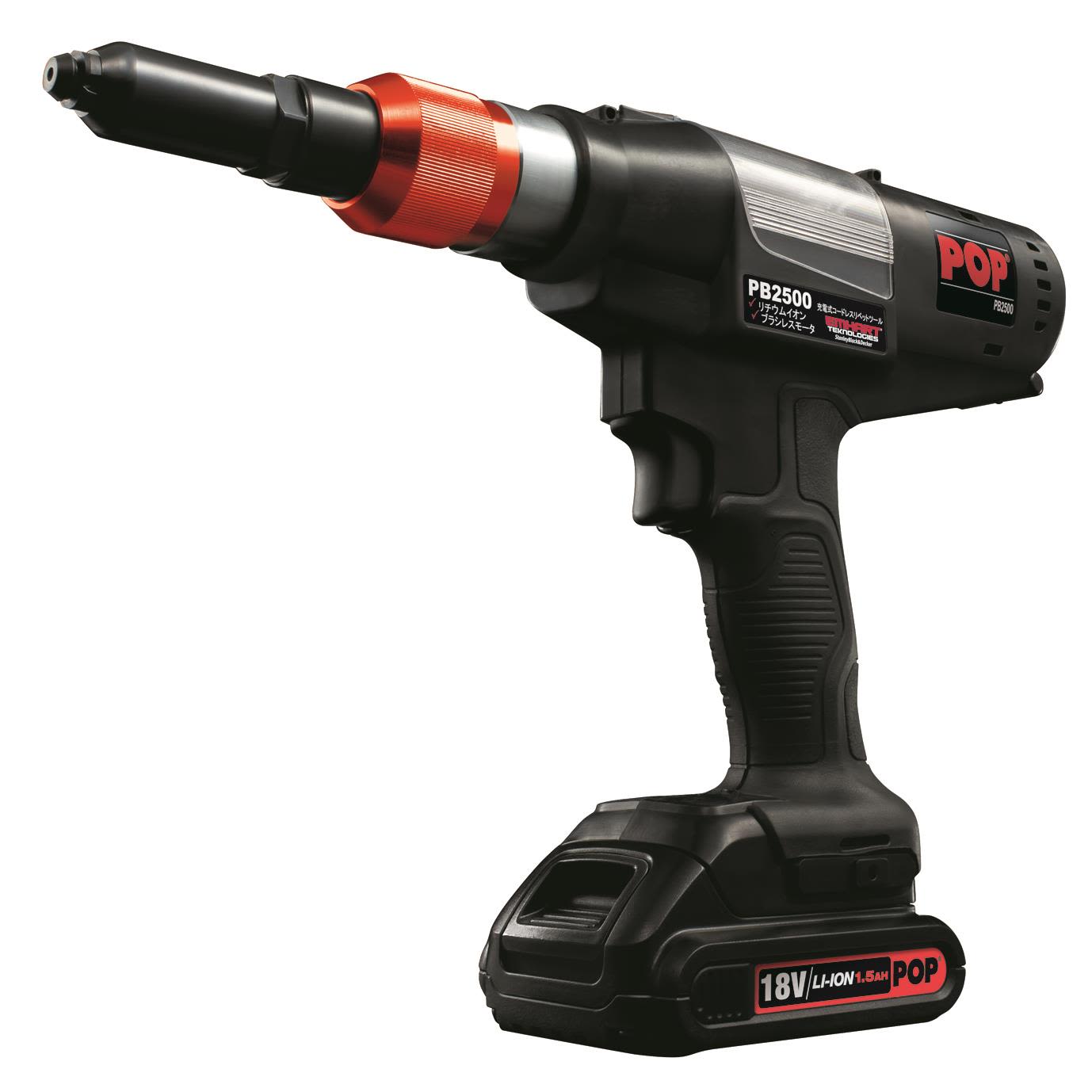 Ejot PB2500-QW183 Popnaglepistol med batteri og lader