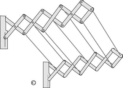 Erics Industrier Ruck Zuck Torkhängare 600 mm, 25 kg bärkraft