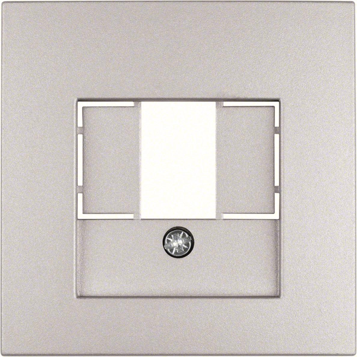 Hager 10331404 Centrumbricka för montage i serie berker S.1/B.3/B.7 Silver