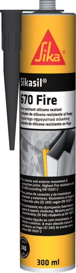 Sika Sil-670 Fire Brandsilikon 300 ml vit