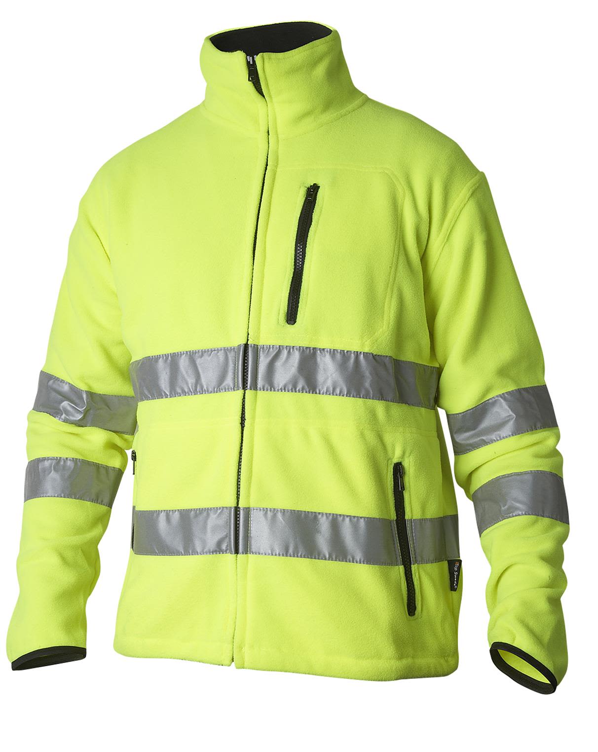 4642 Fleecejakke varsel, gul Varsel, Gul