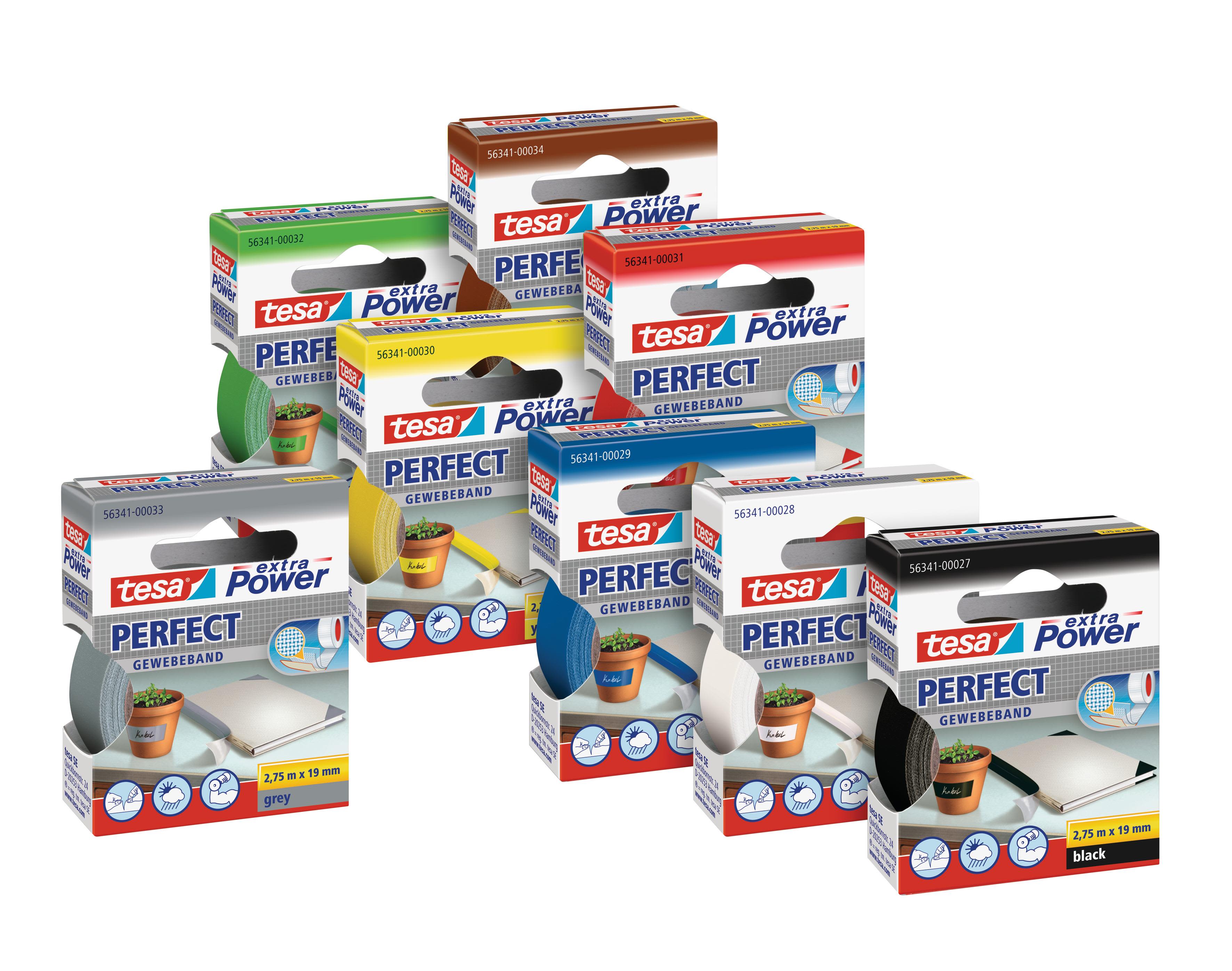 Tesa 56341 Vävtejp 2.75 m x 19 mm röd