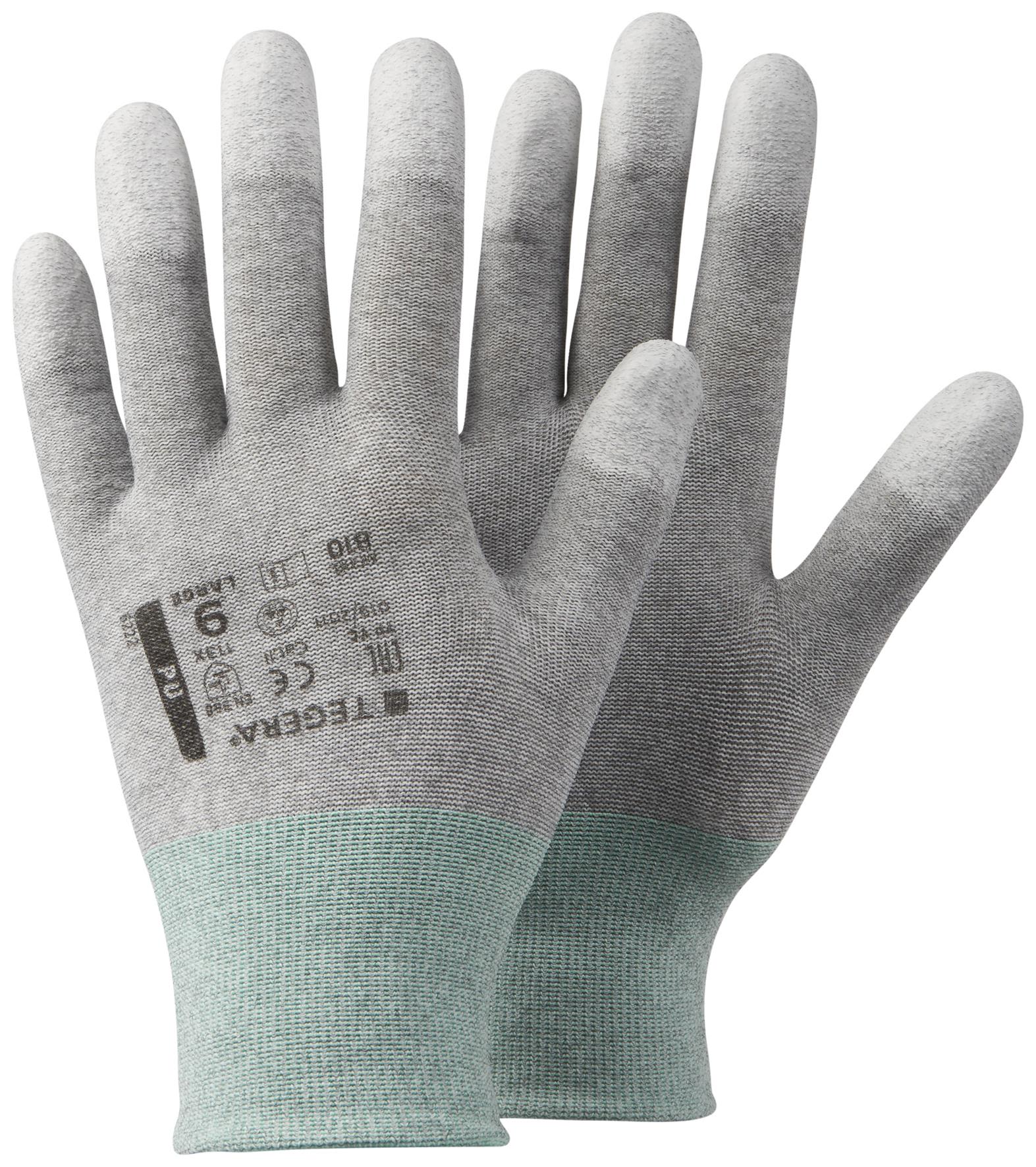 Tegera 810 Montagehandske ESD, Nylon/PU/Kolfiber 9