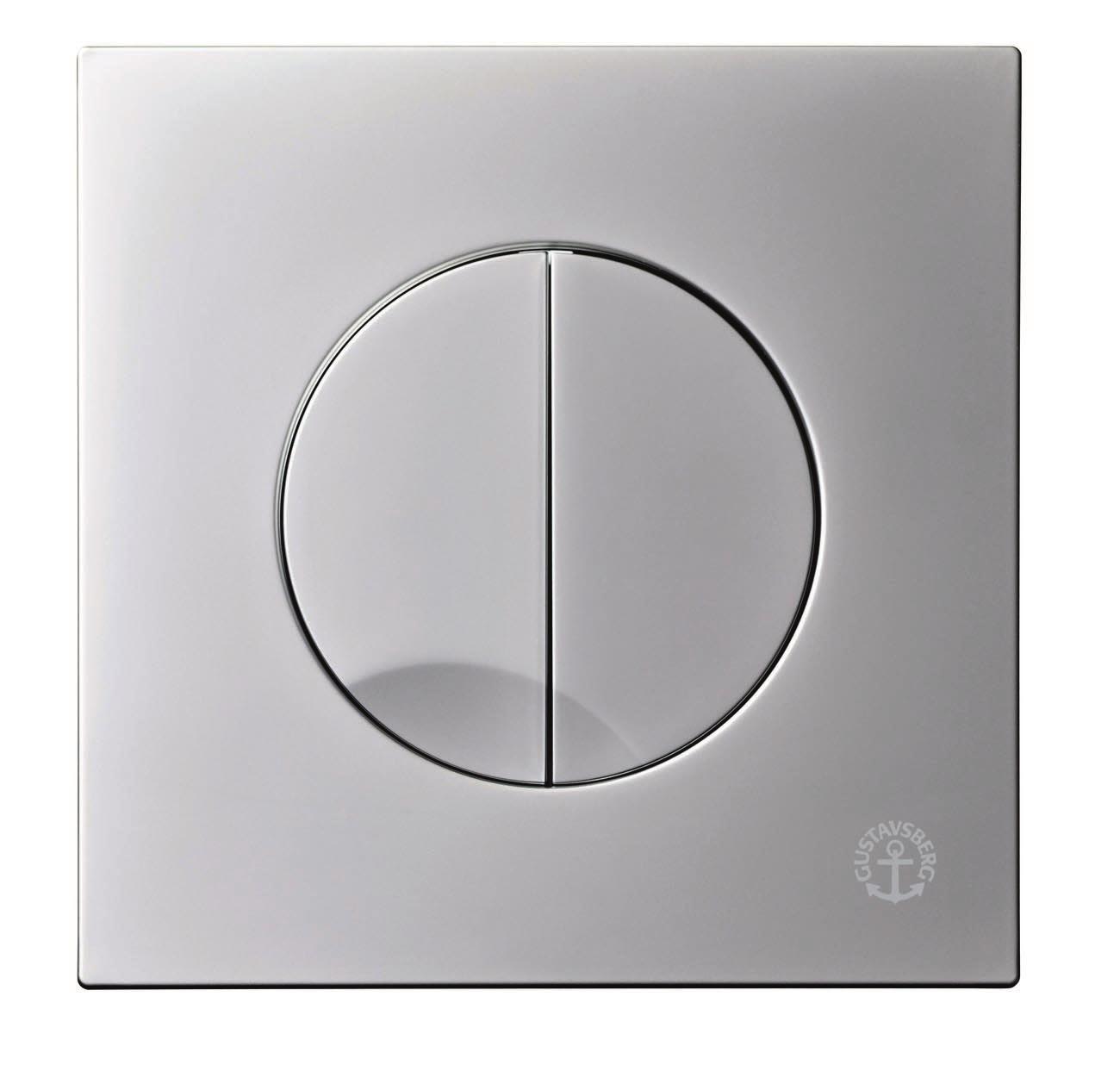 Gustavsberg Triomont XS Skylleknap dobbelt flush Mat krom