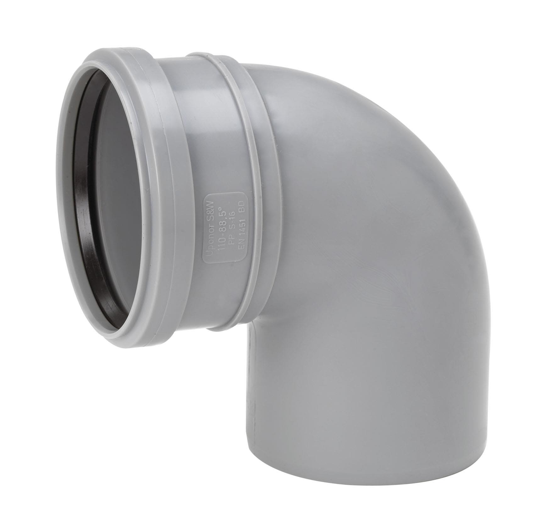 Uponor 3002601641 Markavloppsböj 88,5° 110 mm