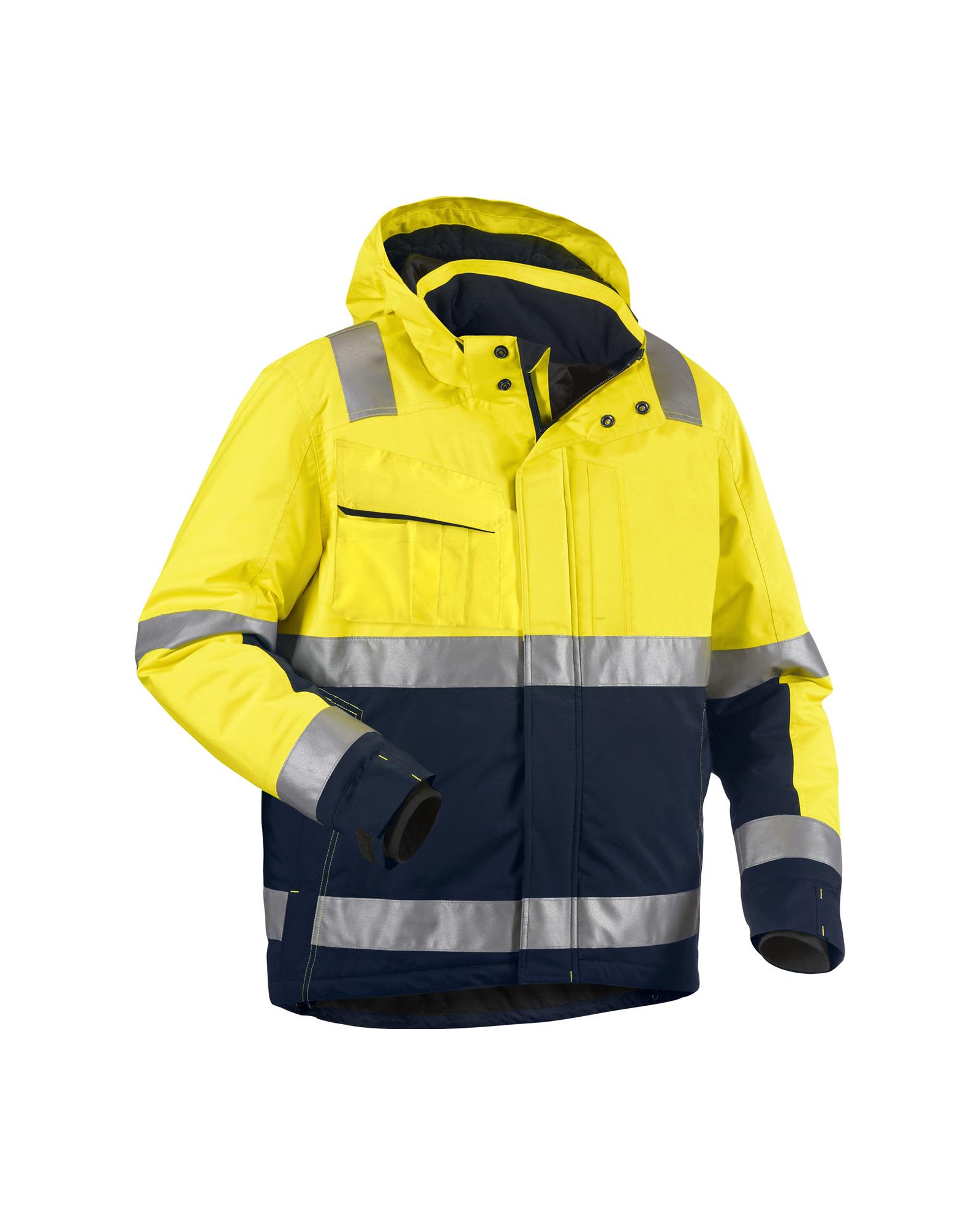 Blåkläder 487019873389XXL Synlighetsjakke varselgul/marineblå, vinter Varselgul/Marineblå