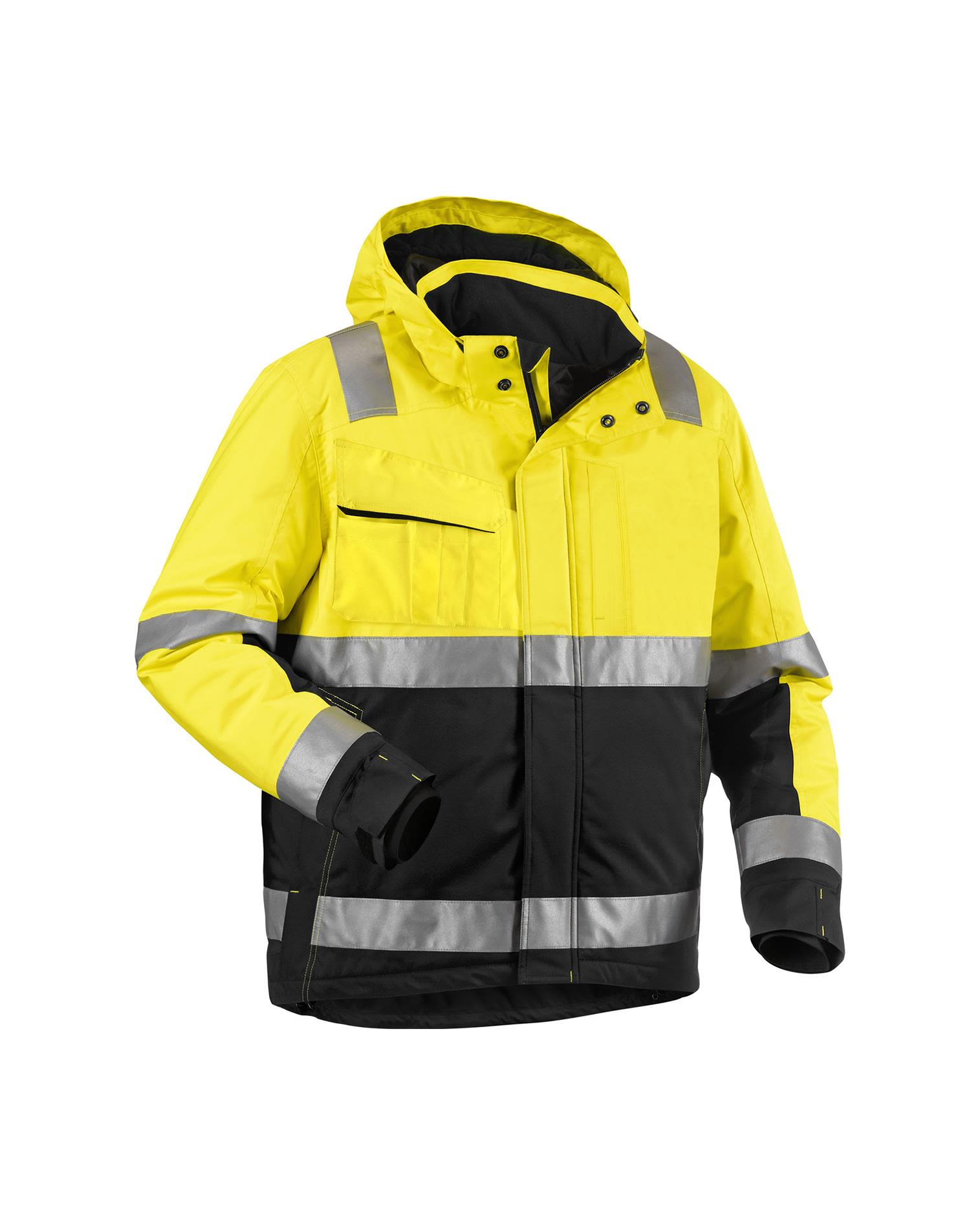 Blåkläder 4870198733896XL Synlighetsjakke varselgul/marineblå, vinter Varselgul/Marineblå