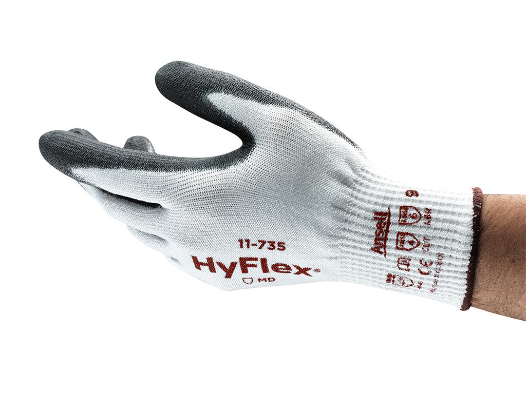 Ansell HyFlex 11-735 Käsineet Viiltosuojattu, PU, Intercept/nailon Koko 11