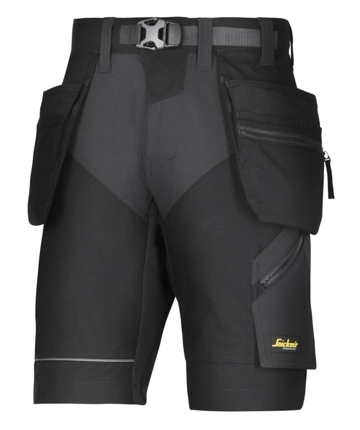 Snickers Workwear 6904 FlexiWork Håndværkershorts Sort