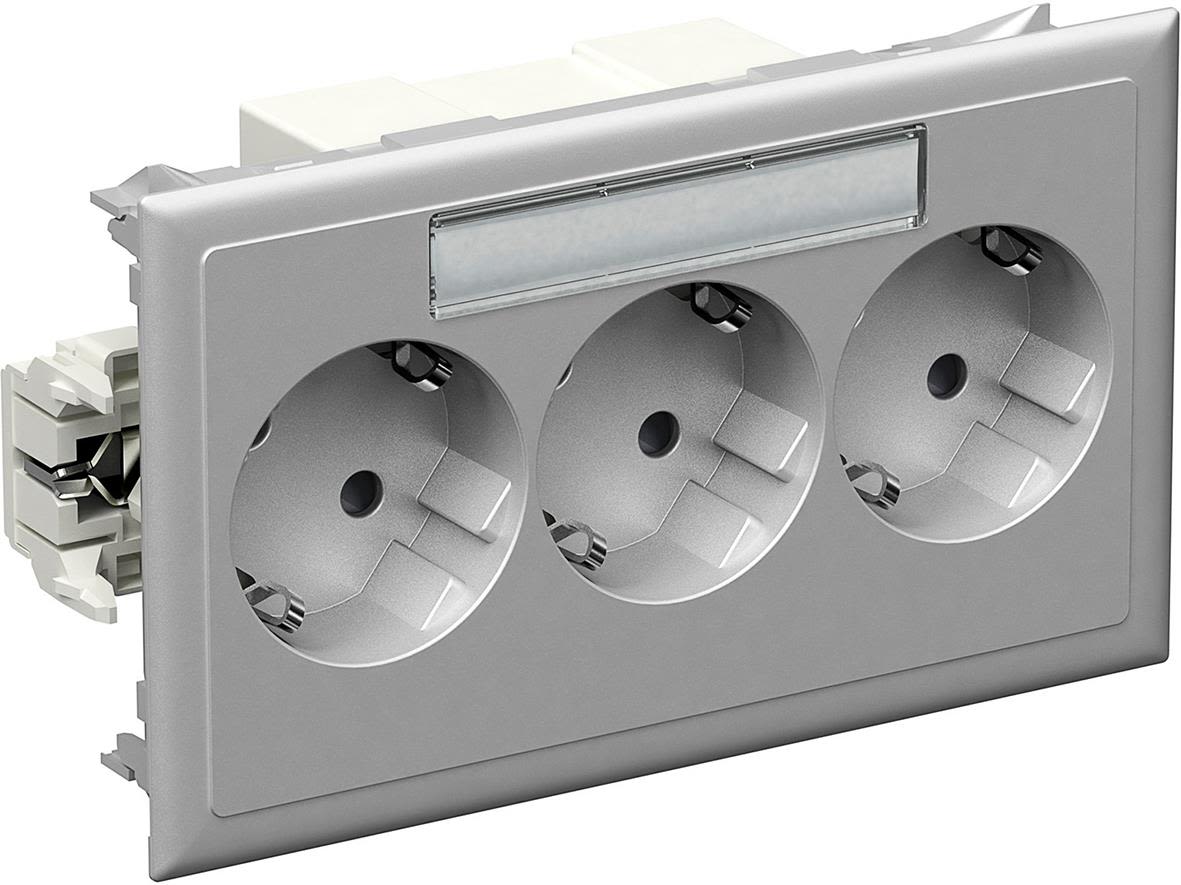 Schneider Electric 5940113 Masteruttag 3-vägs, aluminium