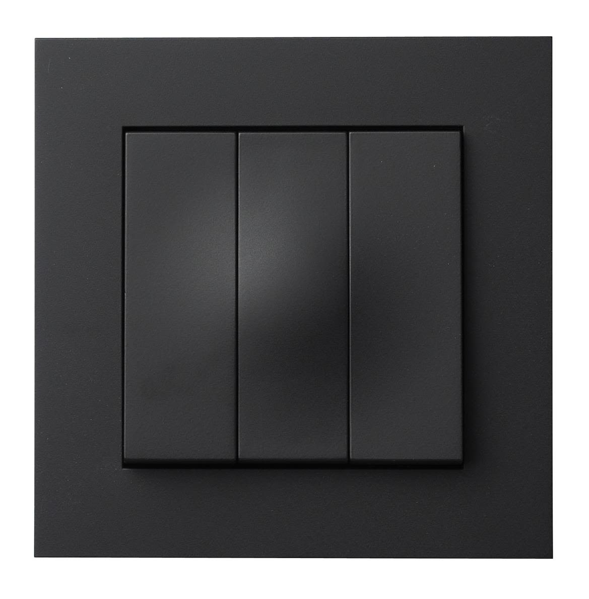 Elko Plus 3x1-Pol Snabb Strömbrytare svart, snabbanslutning svart