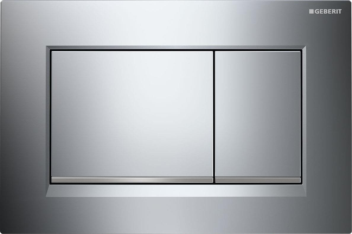 Geberit Sigma 30 Spolplatta dubbelspolning Blank krom